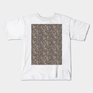 Damask linocut print Kids T-Shirt